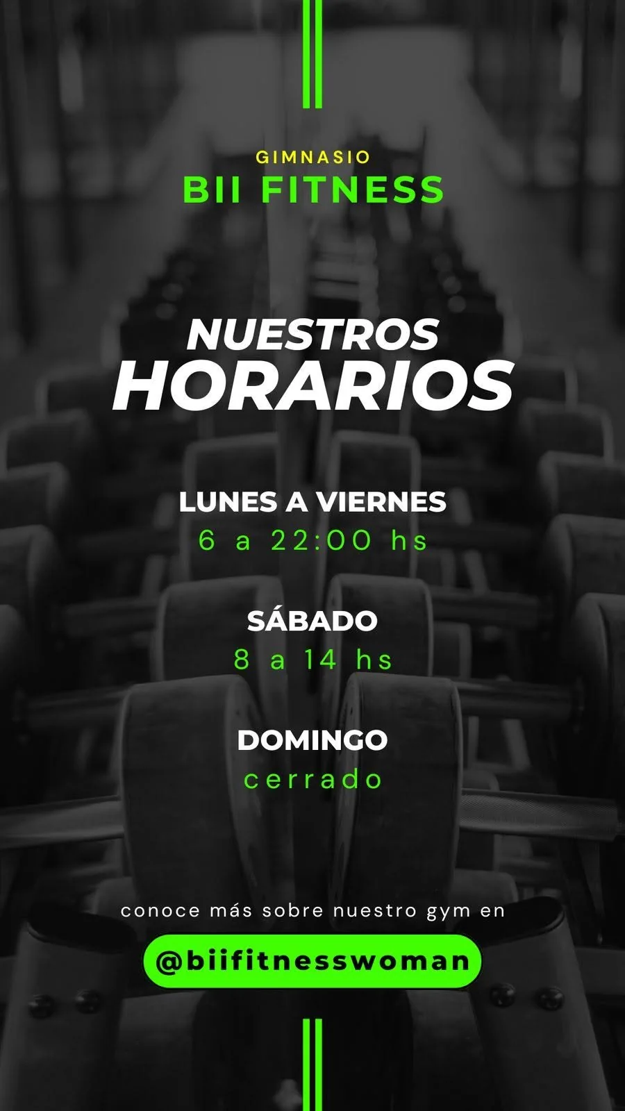 Horarios BII Fitness